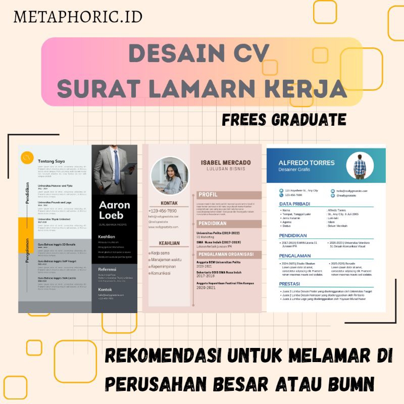 Dsain CV Surat Lamaran Kerja