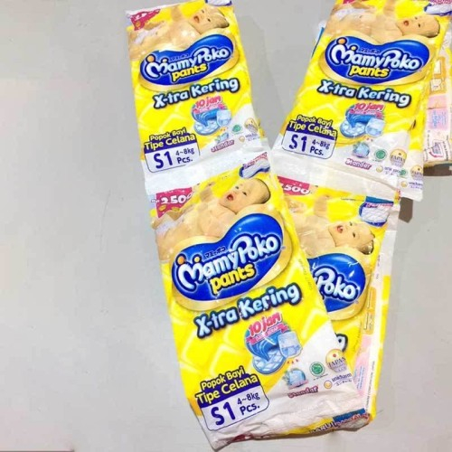pampers mamypoko pans S celana 1 renceng 10 sachet