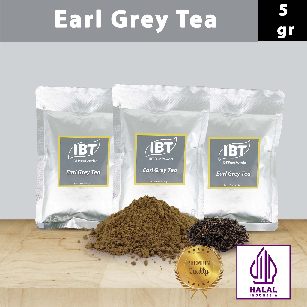 

Pure Earl Grey Tea Powder Impor Taiwan Bubuk Essence Murni Kualitas Bagus Sachet