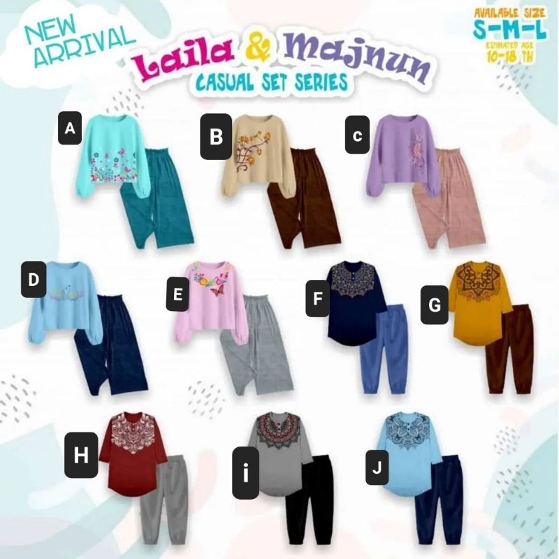 Setelan Laila & Majnun Casual Set Series