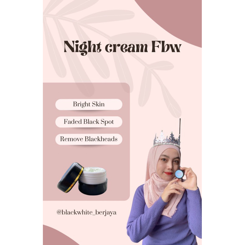Night cream fbw Glowing by Pt. Blackwhite