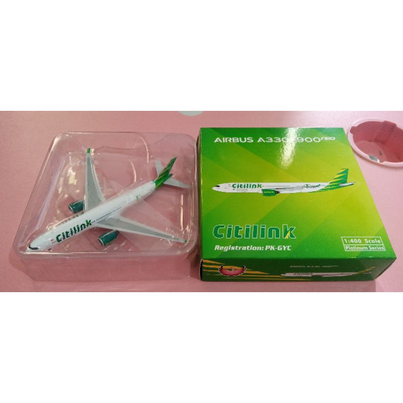Diecast Pesawat Citilink Airbus A330-900 Neo Skala 1:400 Merek Phoenix