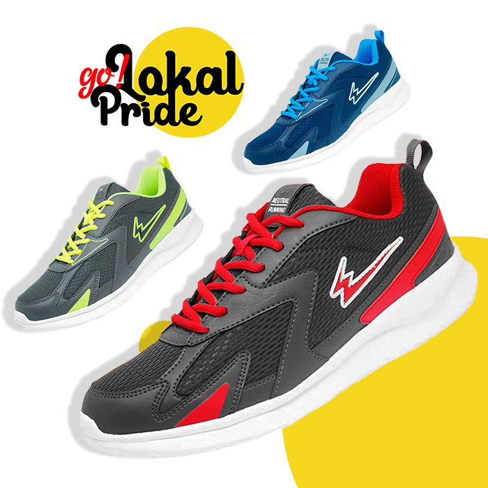 EAGLE RAINER Sepatu Running Unisex Merah putih Abu Biru Citrun Pria Wanita golokalpride