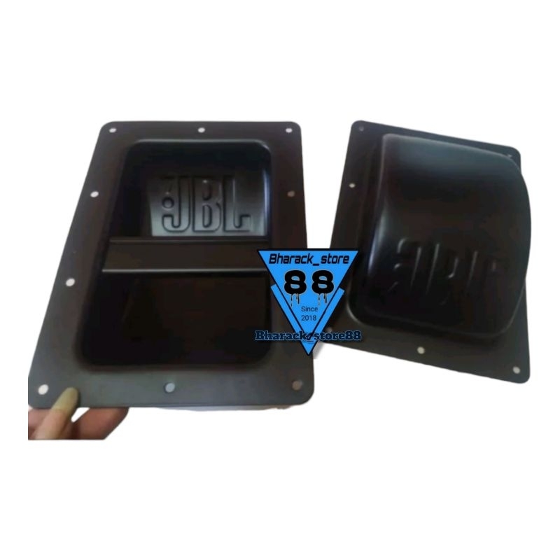 Handel box speaker plat besi Hitam model jbl