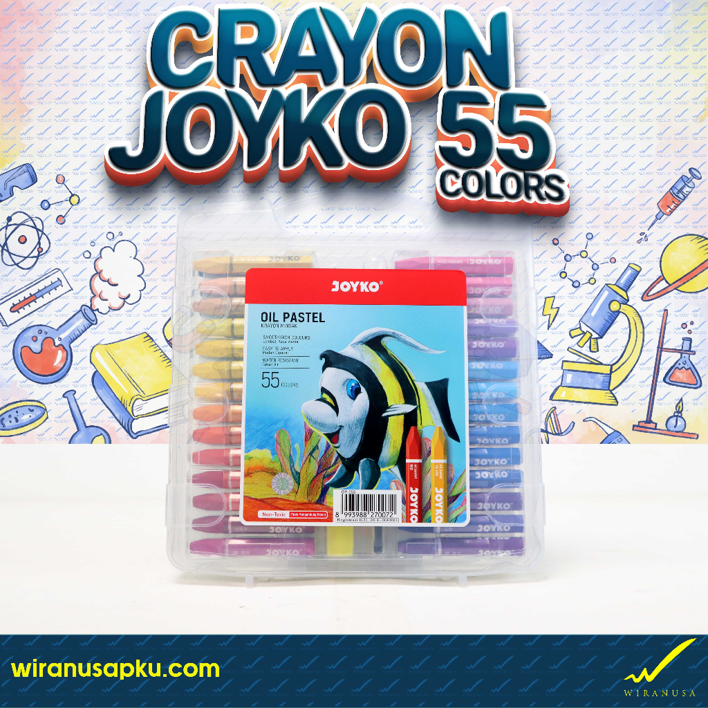 

Crayon 55 Warna Joyko OP-55S