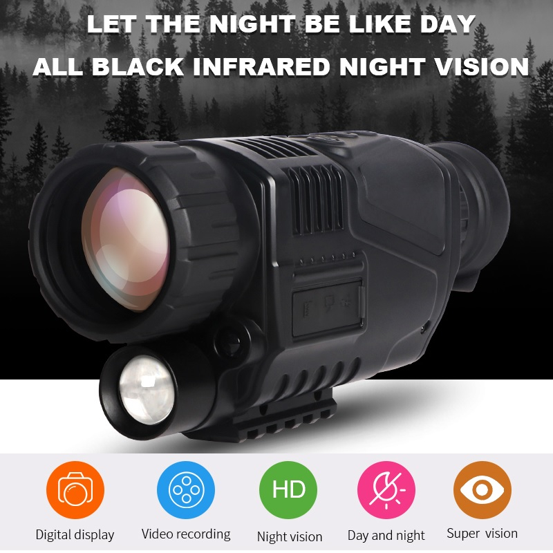 Monokular Sensor Malam Siang Teleskop Tentara Hawke Night Vision Long Distance Monocular Telescope