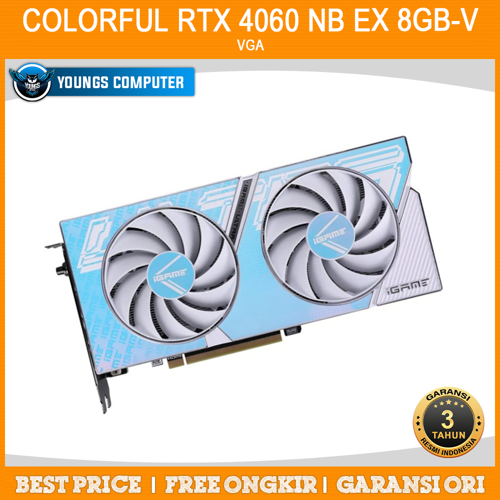 VGA COLORFUL iGame GeForce RTX 4060 ULTRA W DUO OC 8GB-V GDDR6 RTX4060