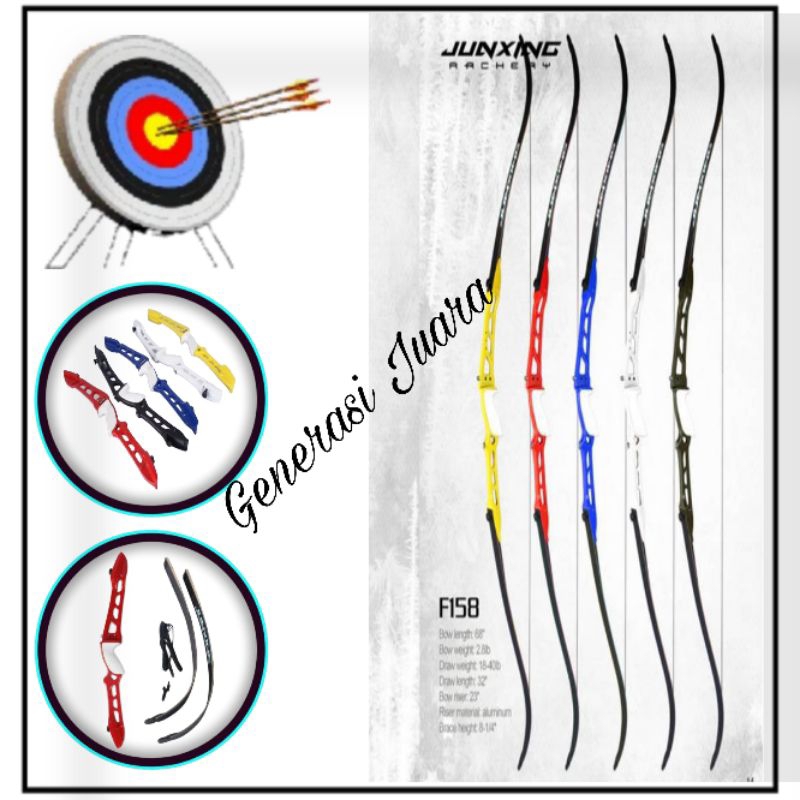Busur Panah Recurve Bow Junxing F158 - Busur Panah Recurve Junxing F 158 - JUNXING Archery - Olahrag