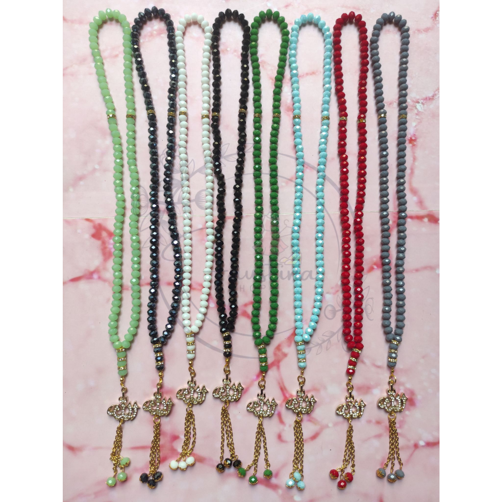 Tasbih 99 butir kristal premium 8mm