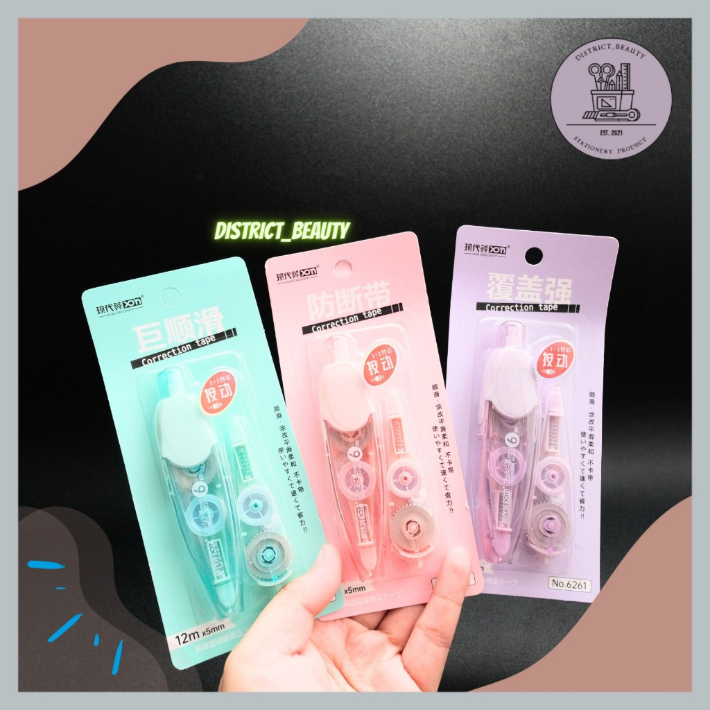 

CORRECTION TAPE CETEK MEKANIK FREE REFILL XDM 6261 TIP EX TIP X LUCU FREE REFILL
