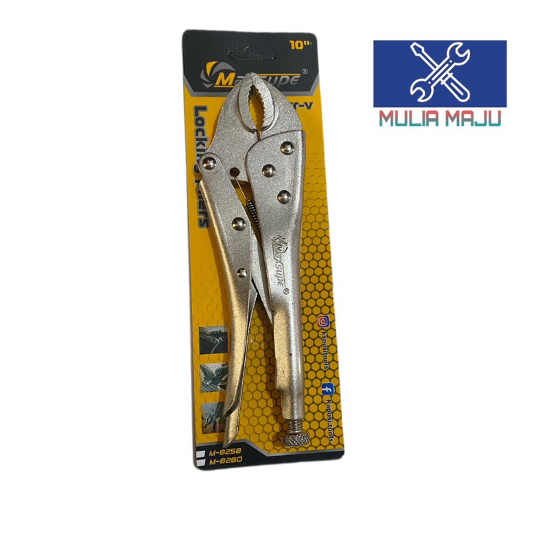MAXSUPE Tang  Buaya full besi 10" /tang jepit buaya full besi