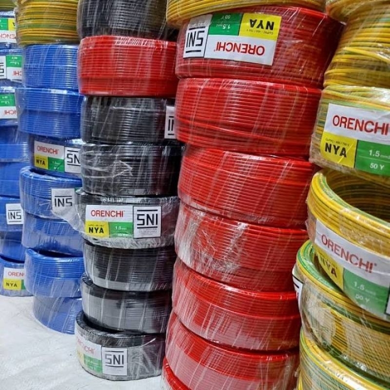 KABEL LISTRIK TUNGGAL NYA 1,5 mm / 2,5 mm (METERAN)