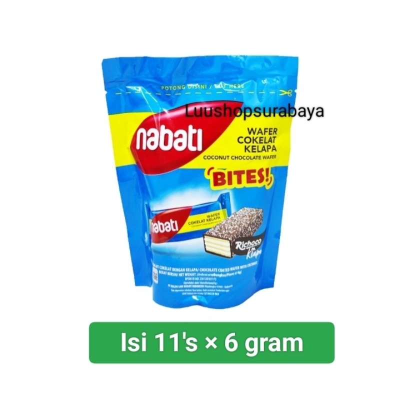 

Nabati Bites Richoco Klapa Isi 11's × 6gr