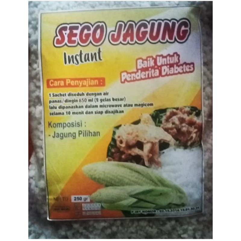 

Nasi Jagung instant DUA JAGUNG Sragen