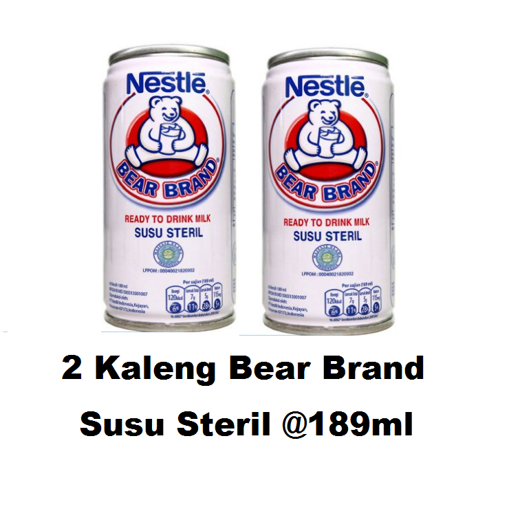 

Bear Brand 189ml 2 Kaleng - Rafka Aulia Collection