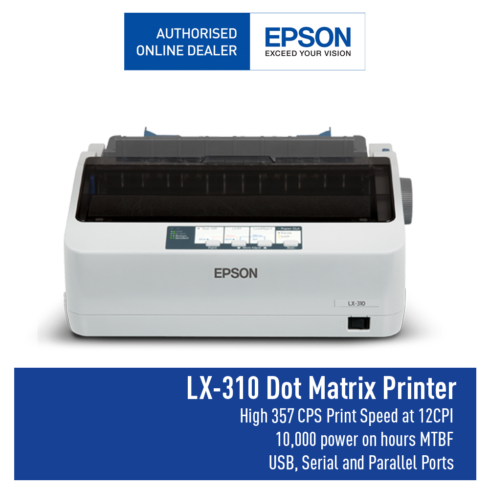 EPSON PRINTER DOT MATRIX LX310 / EPSON LX 310 GARANSI RESMI