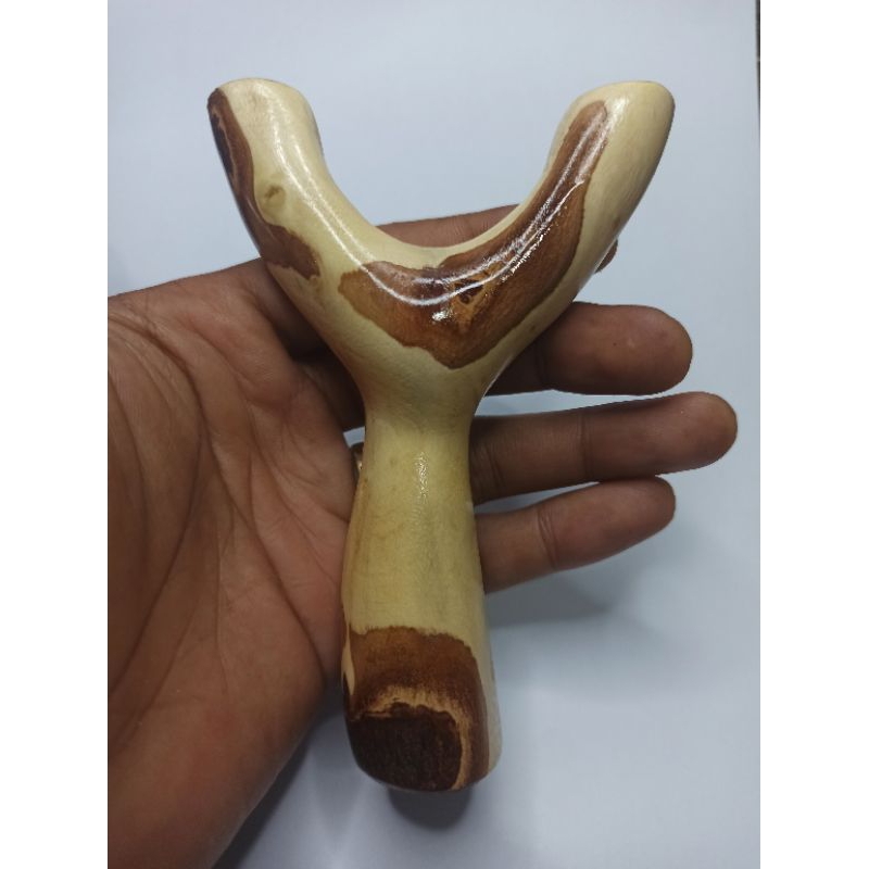 Frame ketapel natural cagak kayu asam jawa - bonus karet