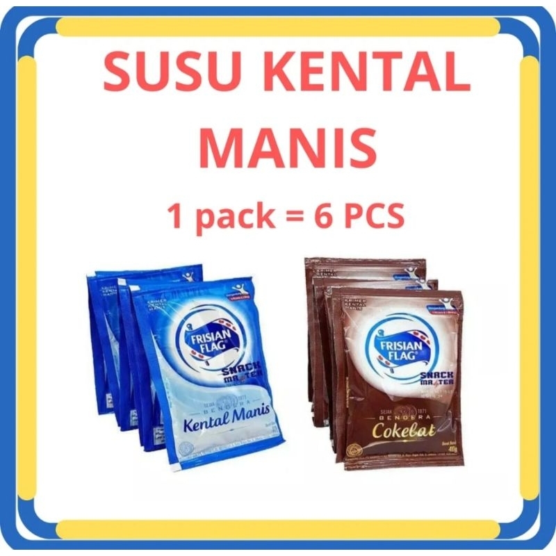 

Frisian Flag Susu Kental Manis 40 gr Renceng isi 6 sachet