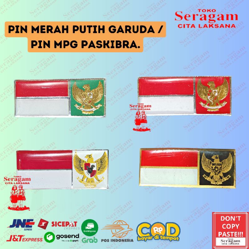 PIN MERAH PUTIH GARUDA / PIN MPG PASKIBRA / PASKIBRAKA