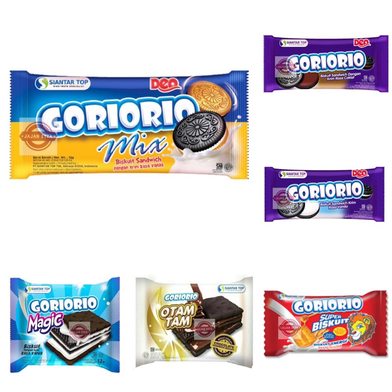 SIANTAR TOP GORIORIO  RENTENG 1PACK ISI 20PCS / GORIORIO ORIGINAL / GORIORIO COKELAT / GORIORIO MIX 