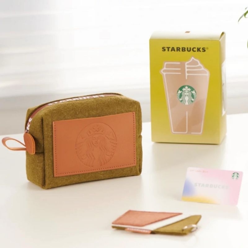 Starbucks China Felt Bag & Card Pouch
