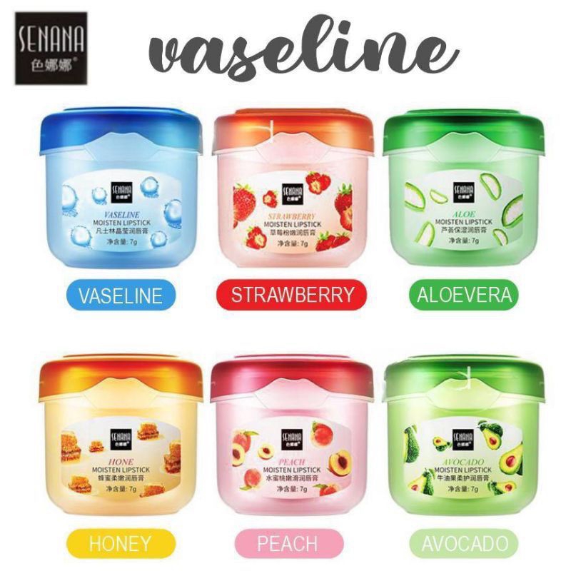 SENANA Vaseline Pelembab Bibir/ Senana Petrolium Jelly/ Senana Lip Balm/ Senana Lip Therapy