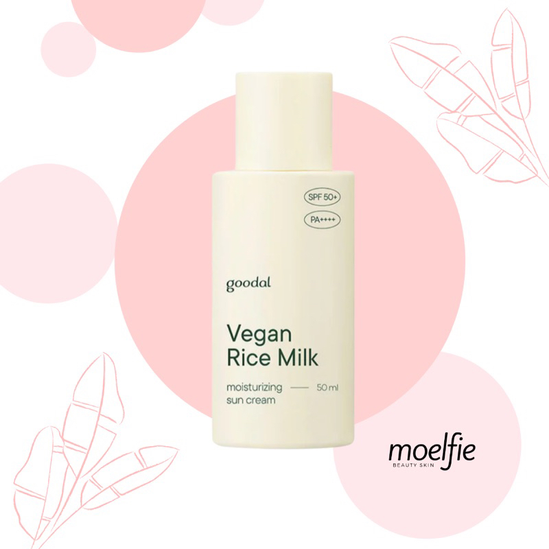[NEW-FULL SIZE] GOODAL VEGAN RICE MILK MOISTURIZING SUN CREAM SUNSCREEN SPF 50+ PA++++