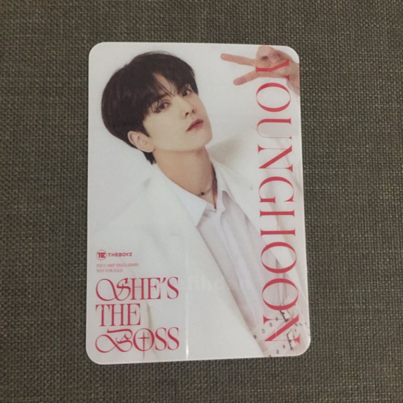photocard ums universal music store clear japan she's the boss stb younghoon the boyz