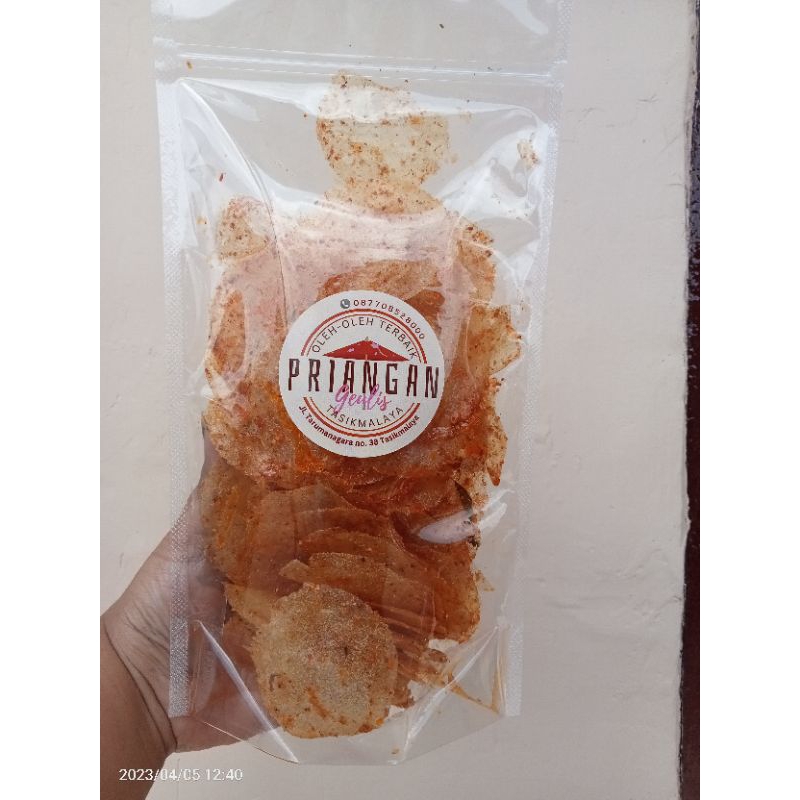 

keripik kaca khas tasikmalaya gurih pedas nikmat