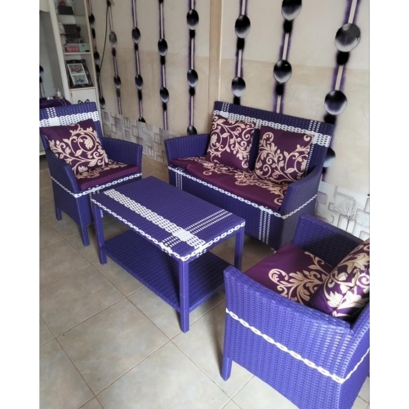 kursi tamu hawai  rotan sintetis