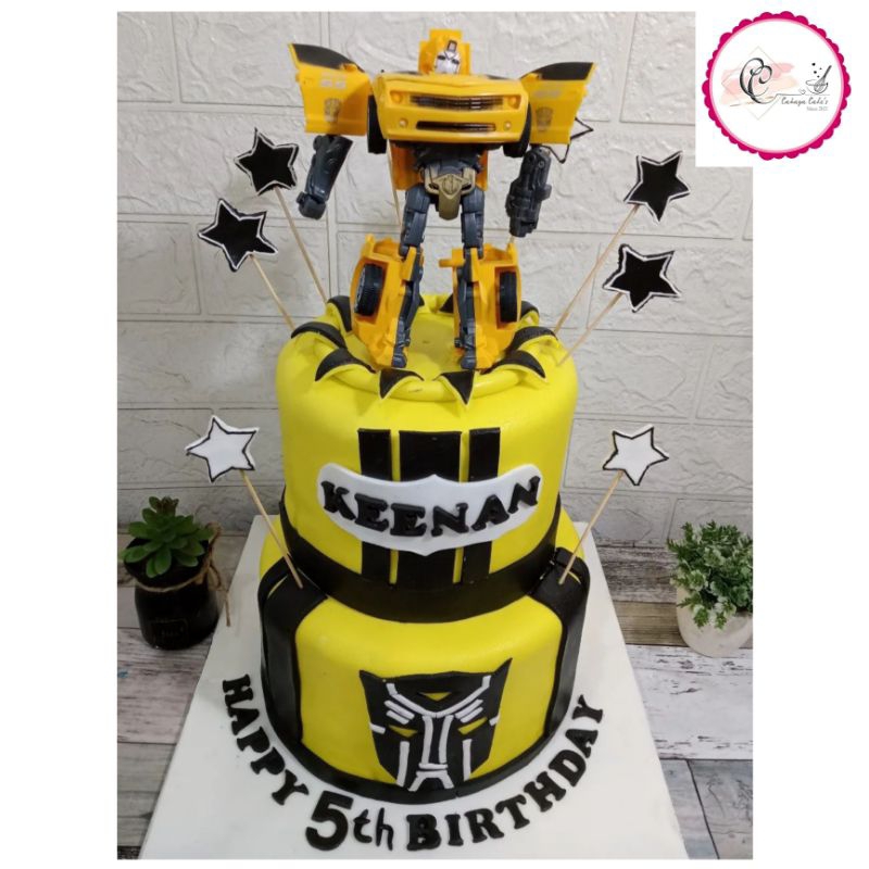 

Kue Ulang Tahun Bumblebee / Bumblebee Cake / Kue Ultah Robot