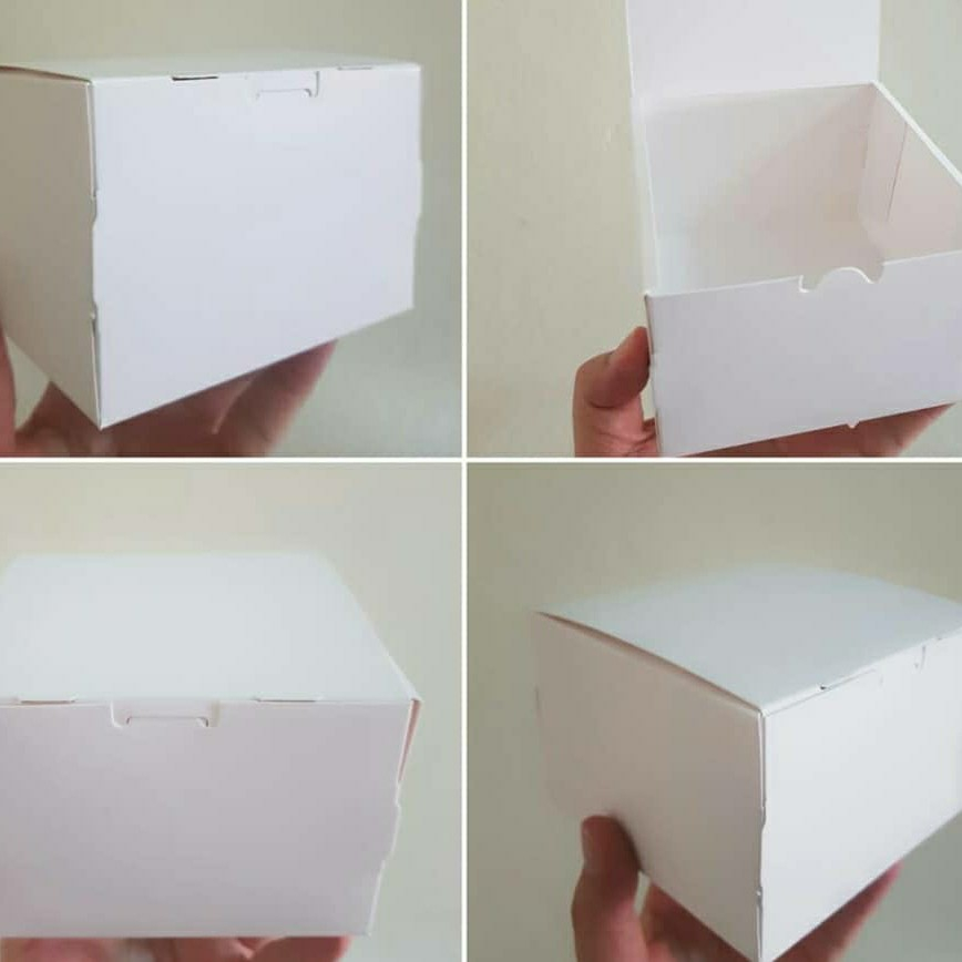 

(12 pcs) kardus slice cake dus cupcake box cookies softbox kotak kemasan brownies cup ukuran 10x10x6cm