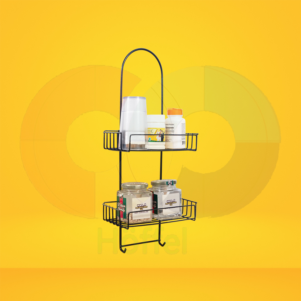 Rak Shampoo Besi Susun 2 Rak Gantung Rak Kamar Mandi Terlaris