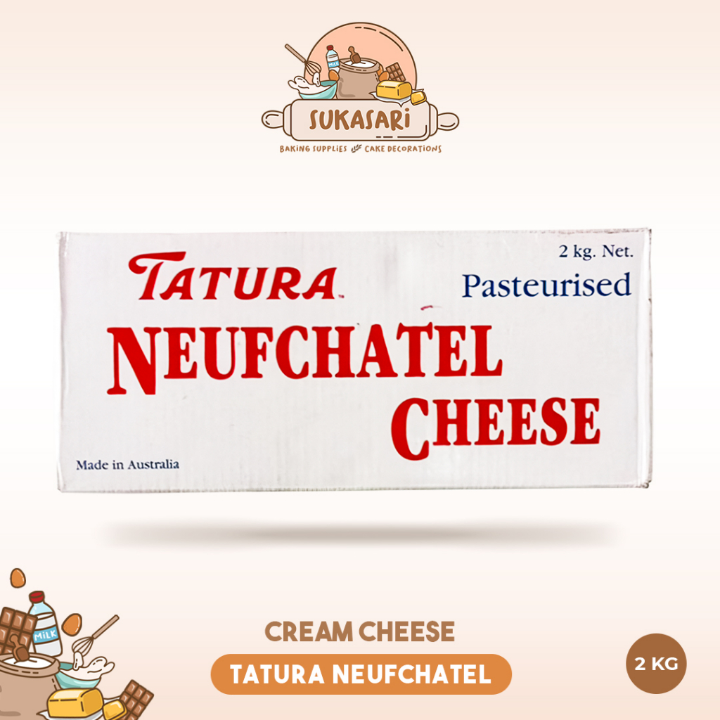 

Sukasari - Tatura Neufchatel Cream Cheese 2kg / Cream Cheese Tatura (Gojek/Grab Only)