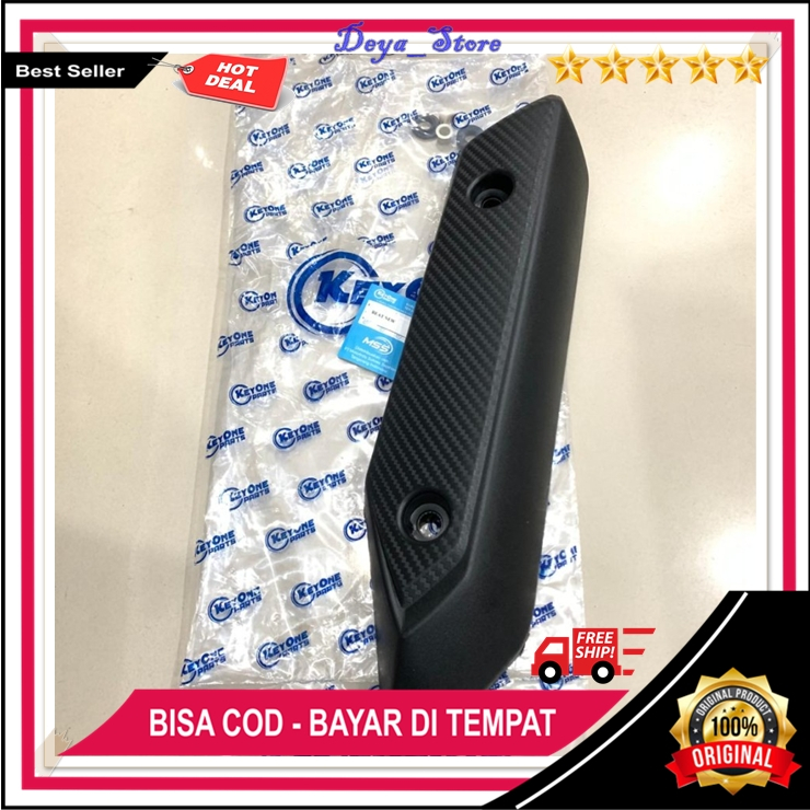 Cover Tutup Pelindung Knalpot BEAT FI 2013 2014 Non Esp Ori Cover Tameng Knalpot Beat Stater Kasar O
