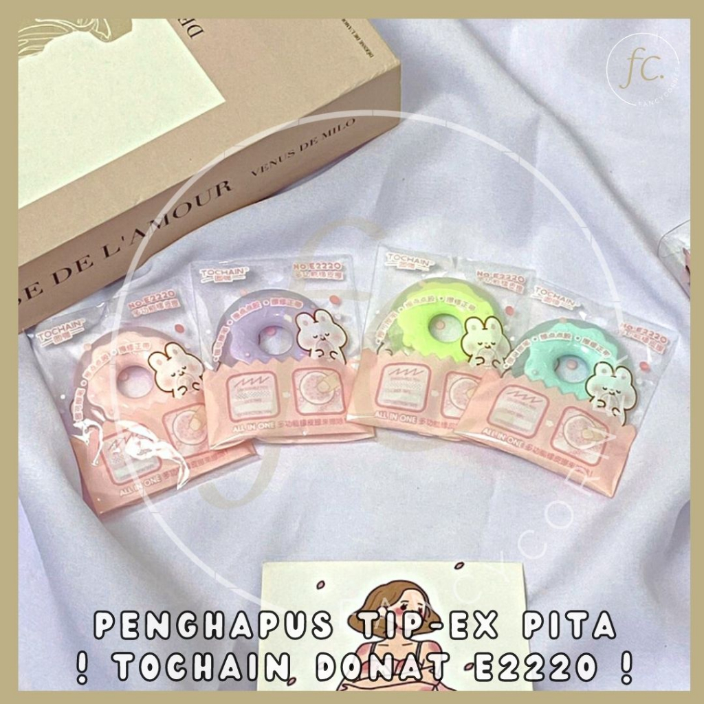 

Penghapus Correction Tape Tip Ex Eraser Set Donat Donut Snack Dessert Tochain Donat E2220 Hadiah GIft Alat Tulis Sekolah Anak Mini Cute Harga Grosir Ready COD