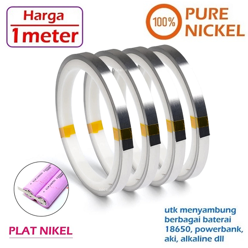 Plat Nikel Baja Pure Penyambung Lithium Battery Plate Nickle Strip Steel Spot Welder Welding Baterai