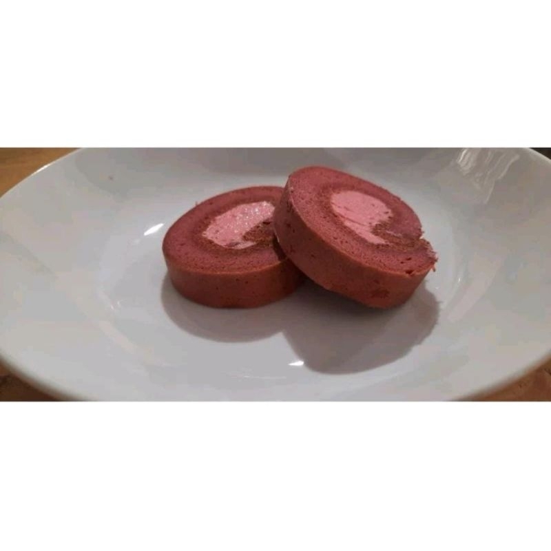 

BOLU GULUNG STRAWBERRY KETO - Non Tepung - Halal