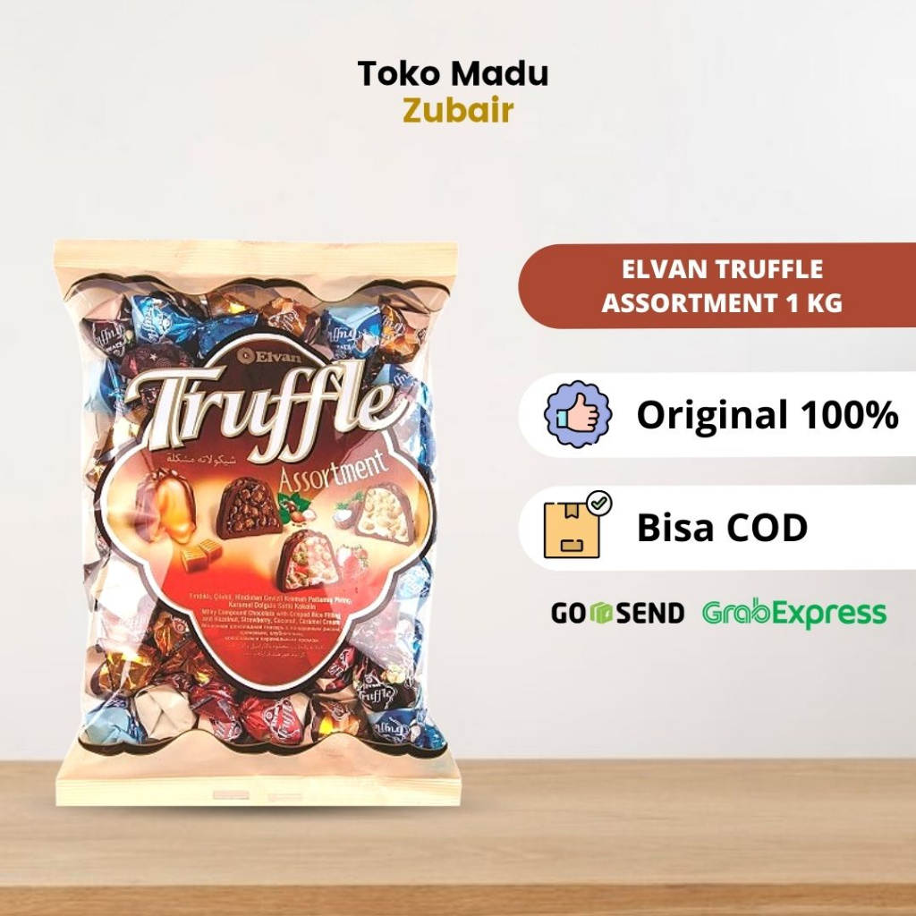 

Elvan Truffle Assortment 1 KG Chocolate - Coklat Turki Expired Date Terbaru | Original Pack
