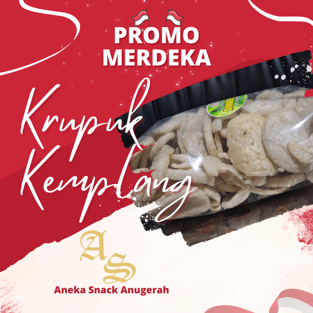 

Krupuk kemplang cocok untuk makan bakso dibuat dengan bahan ikan asli