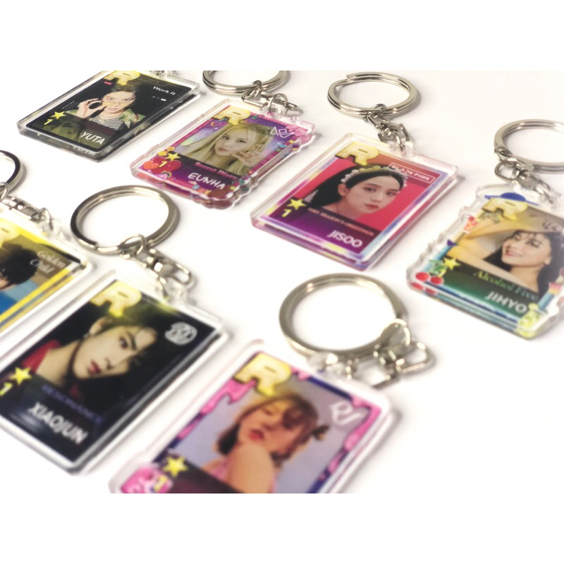 KEYCHAIN SUPERSTAR CARD ACRYLIC (GANTUNGAN KUNCI) RE-STOCK LIMITED STOCK JISOO BLACKPINK WENDY REDVE