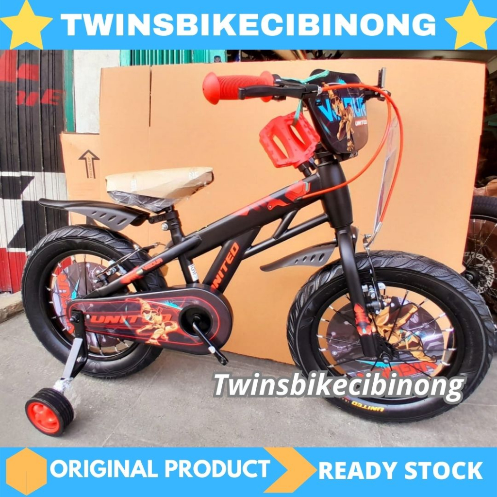 Sepeda Anak 12 16 18 Inci United Vigour Ban Jumbo 3.0