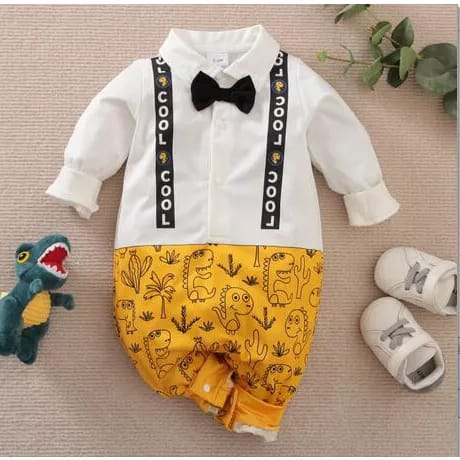 A26 BAJU BAYI BaruT MODEL KOREA A26 JUMPER LENGAN PANJANG TUXEDO| BAJU BAYI LAKI LAKI | JUMPSUIT BAY