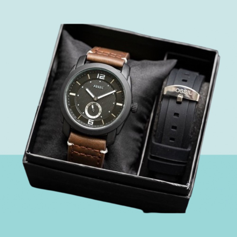 Lapakjamid FSL Watch Detik Bawah Tali Kulit Free Tali Rubber