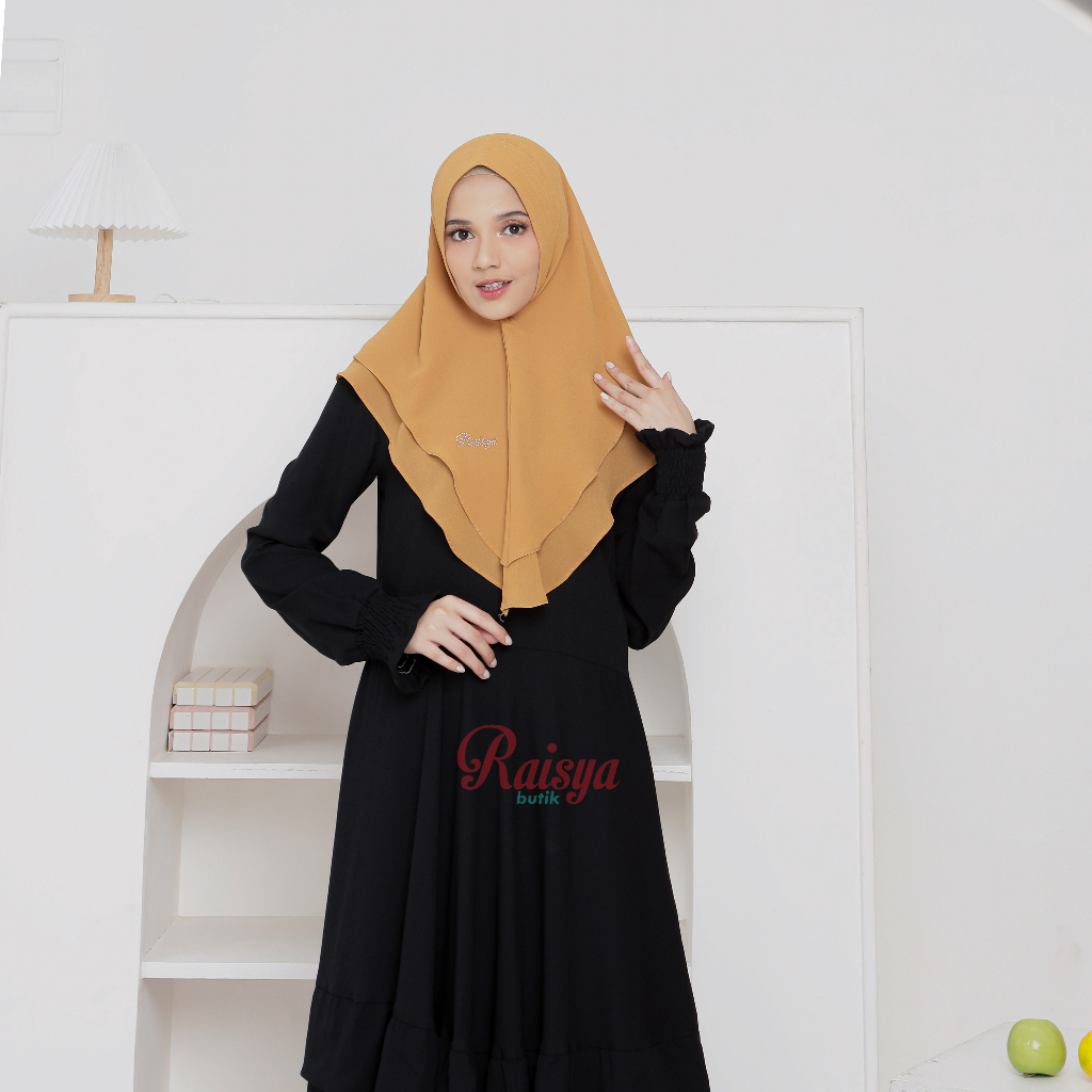 ( BEST SELLER ) Khimar Ceria Ceruty Babydoll Premium 2 layer Pet Antem / Hijab Ceruty Babydoll / Khi