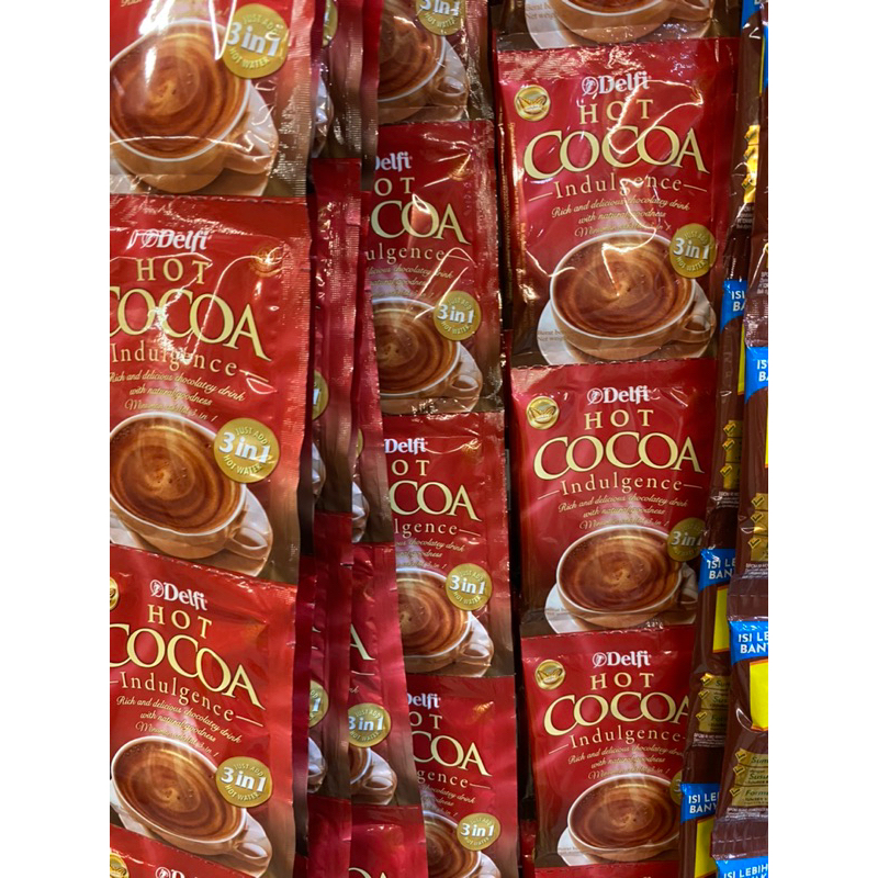 

CHOCO DRINK MINUMAN RASA COKELAT , COCOA DELFI RENCENG ISI 10 pcs