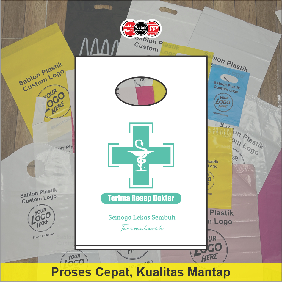 

(Isi 50Pcs Size 15 x 22) Kantong Plastik Apotek, Plastik Obat, Kemasan Obat - Kantong Apotik