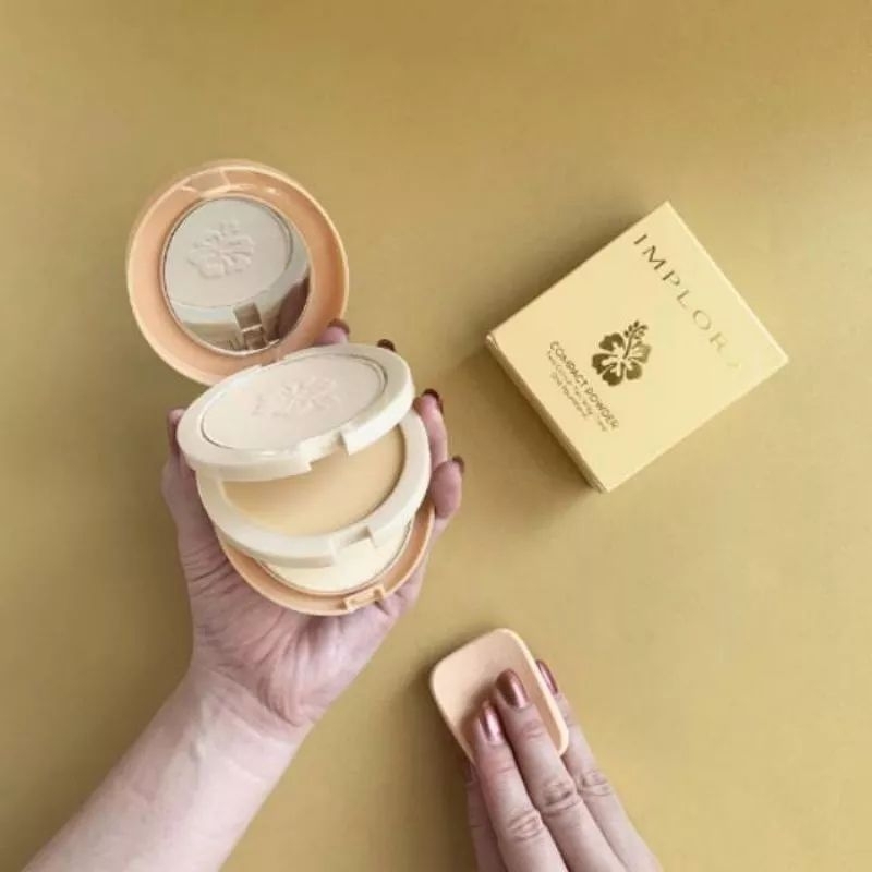 Implora Bedak Padat 3in1 Compact Powder Plus Fondation