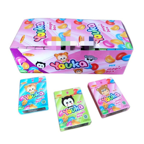 

Gummy Candy mouth lolipop, magic box, rainbow Stick, Sosis, emoticon candy eceran 1000