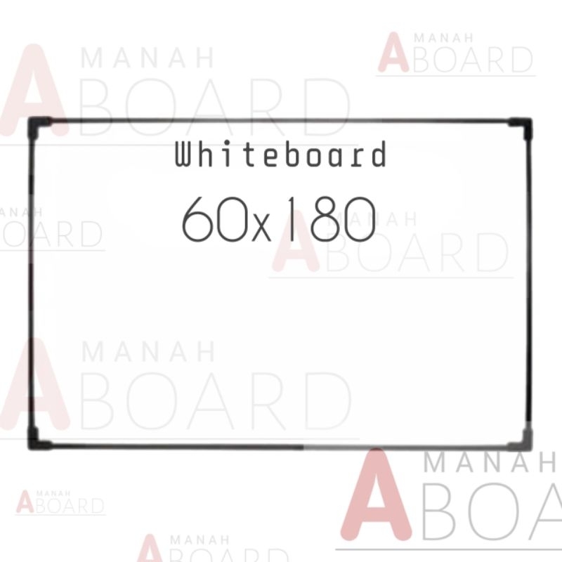 

Papan Tulis Whiteboard 60x180 dua sisi putih dan hitam
